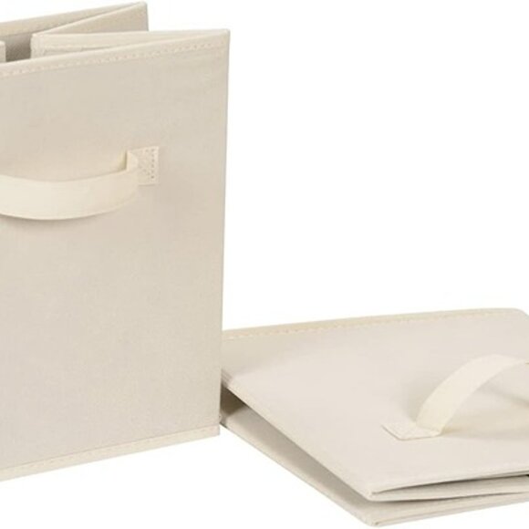 NEW 6 Pack of Cube Organizer Storage Bins Handles, Collapsible Fabric. - Picture 4 of 10